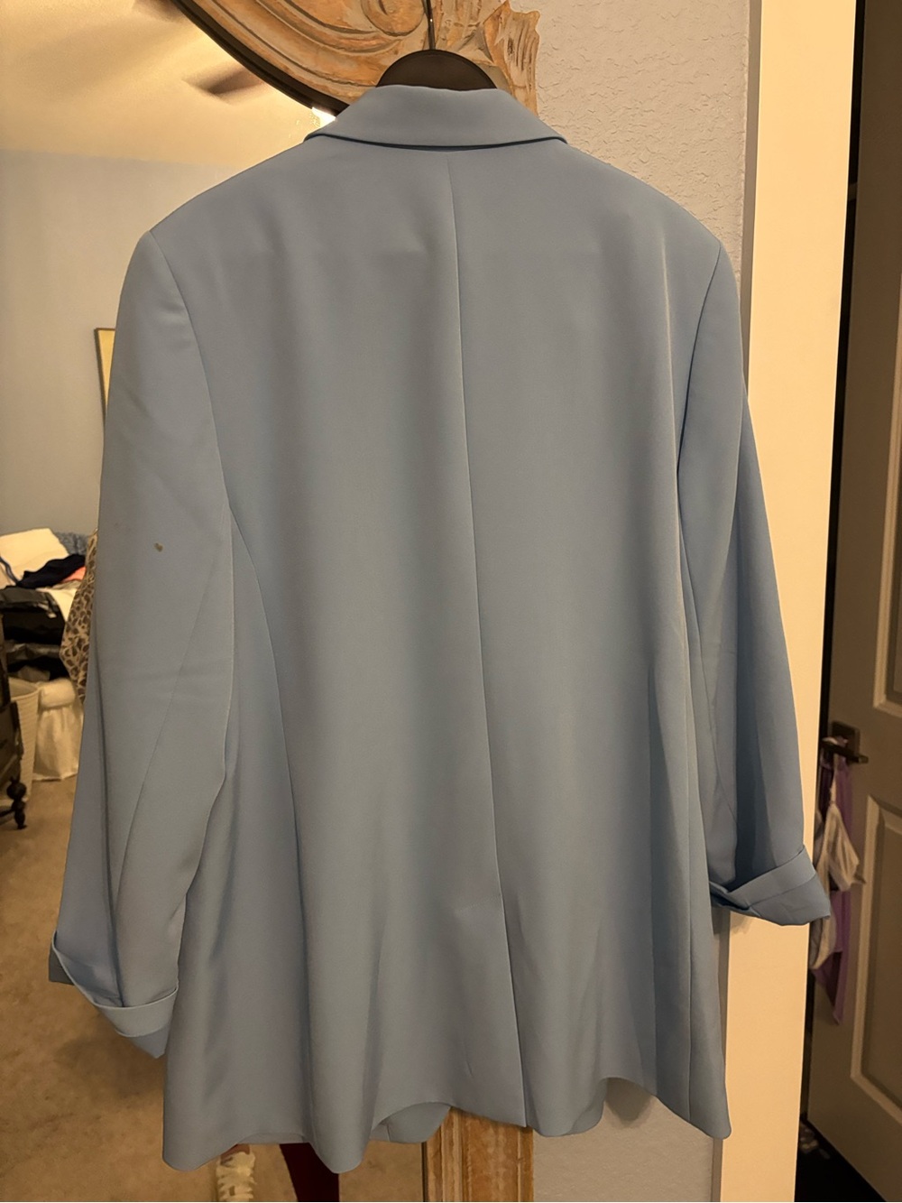Express Light Blue Men's Tailored Blazer - Picture 2 of 2